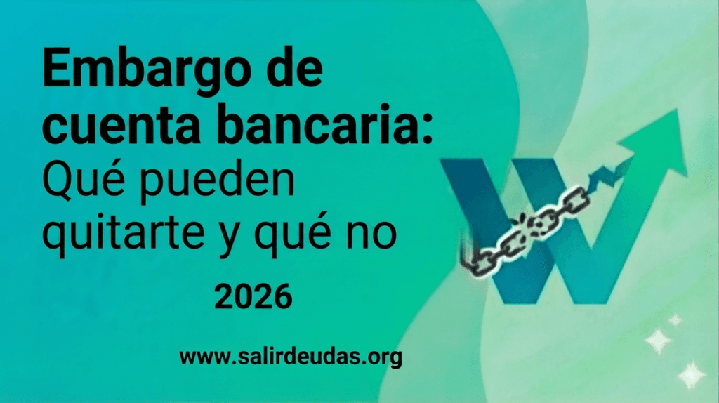 Embargo de cuenta bancaria: Qué pueden quitarte y qué no 2026