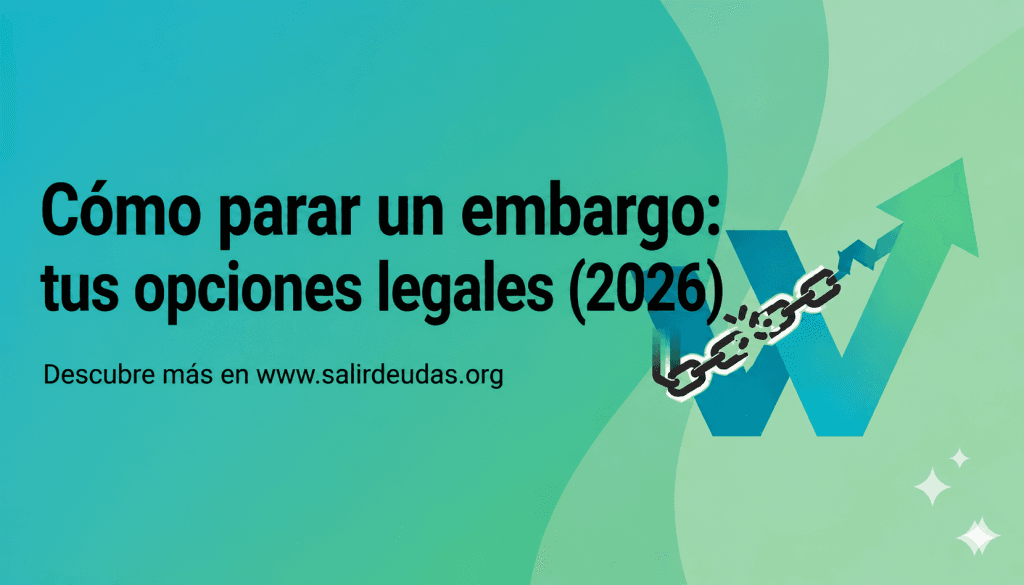 Cómo parar un embargo: tus opciones legales (2026)