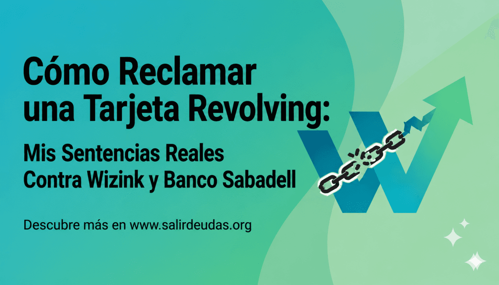 Cómo reclamar tarjeta revolving MIs sentencias reales contra Wizink y Banco Sabadell